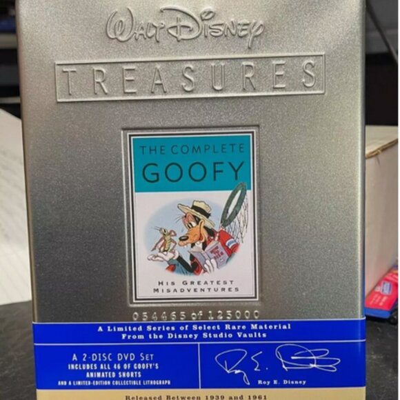 Walt Disney Treasures: The Complete Goofy (DVD, 2002, 2-Disc Set, Collectable - Picture 1 of 3